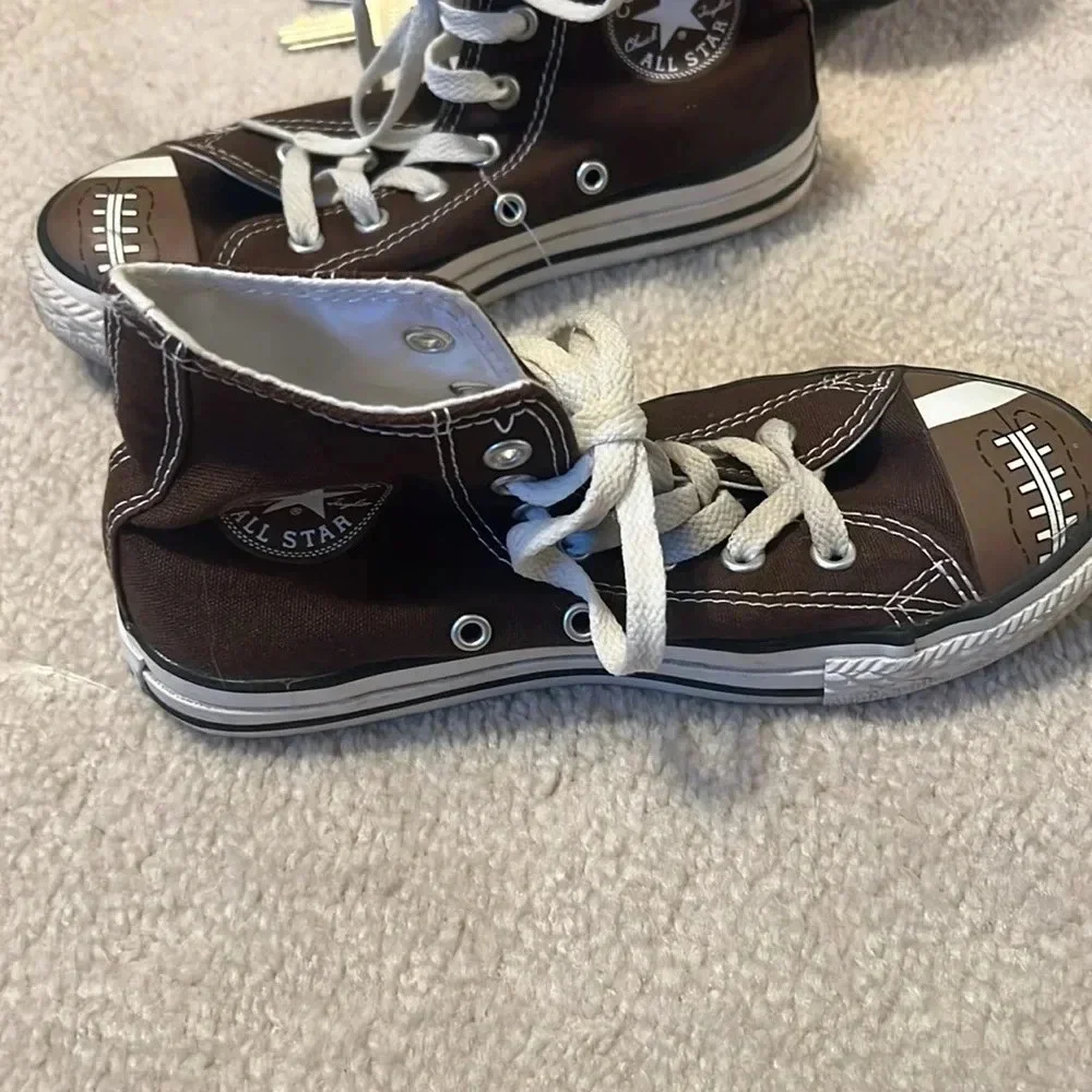 Special Edition Football Print Converse Size 2